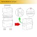 2-in-1 Trash Bag Holder Laundry & Dishwasher Pods Container,Garbage Bag Dispenser with Removable Lids,Kitchen Organizer and Under Sink Storage Box