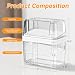 2-in-1 Trash Bag Holder Laundry & Dishwasher Pods Container,Garbage Bag Dispenser with Removable Lids,Kitchen Organizer and Under Sink Storage Box