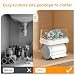 2-in-1 Trash Bag Holder Laundry & Dishwasher Pods Container,Garbage Bag Dispenser with Removable Lids,Kitchen Organizer and Under Sink Storage Box