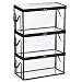 HICOOL Large Clear Thick Plastic Storage Box with Hinged Lid, Heavy-Duty Durable High Capacity Organizer, Perfect for Home, Camping, Travel, Attic and Moving (3 PCS)