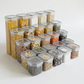 Airtight Food Storage Containers with Lids 25 Piece Set, BPA-Free Stackable Kitchen Pantry Organisation Boxes for Cereal, Pasta