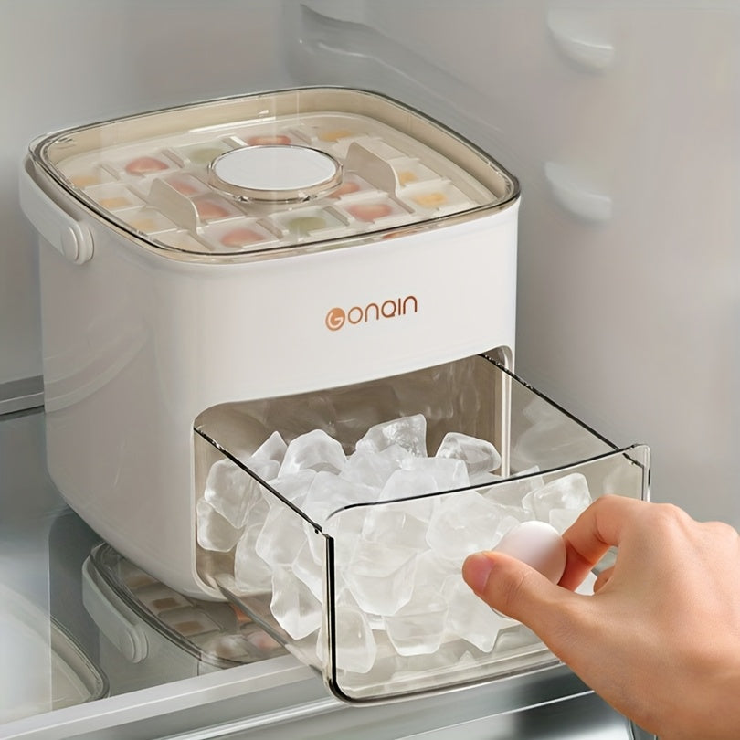 48-Compartment Ice Cube Tray with Lid & Storage Box