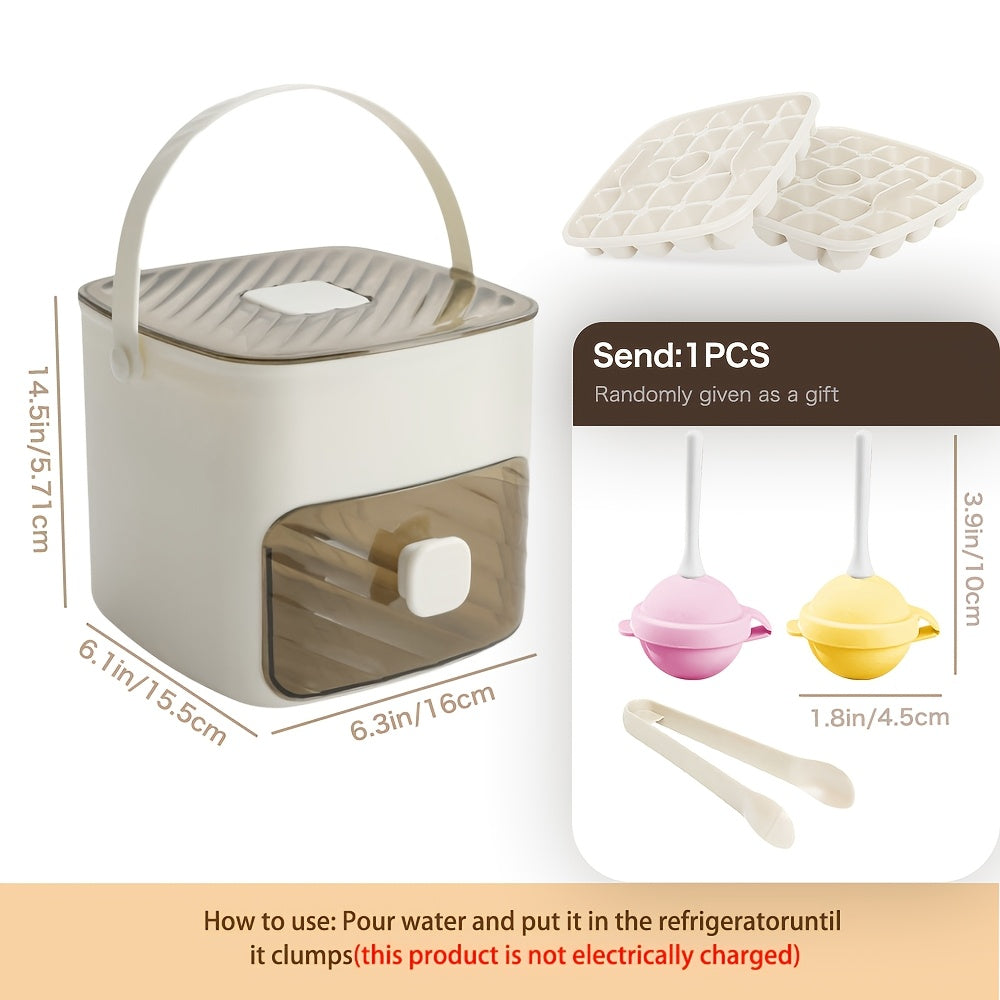 48-Compartment Ice Cube Tray with Lid & Storage Box